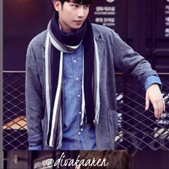 🎊HP🎊 Men’s Classic Cashmere Fringe Scarf - Picture 2 of 8